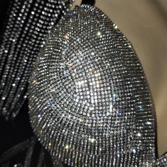 sequin shoulder pads