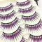 Multi- color Rhinestone False Lashes