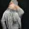 Silver Rhinestone Fringed Bodysuit