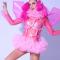 Full Set Pink Drag Dress（includes headdress）