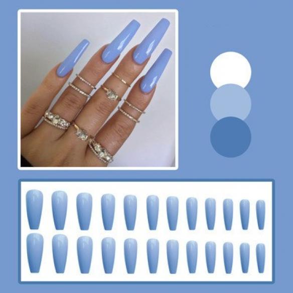 24 Pieces Mixed Colors Nail Stickers