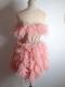 Pink mesh short dress