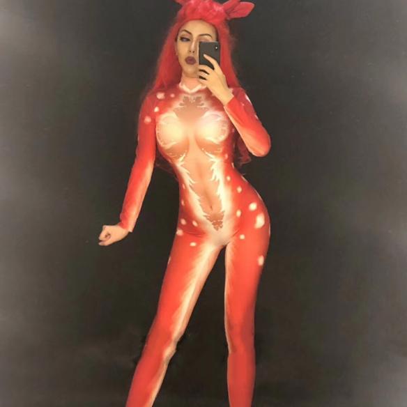 Two Color Christmas Bodysuit