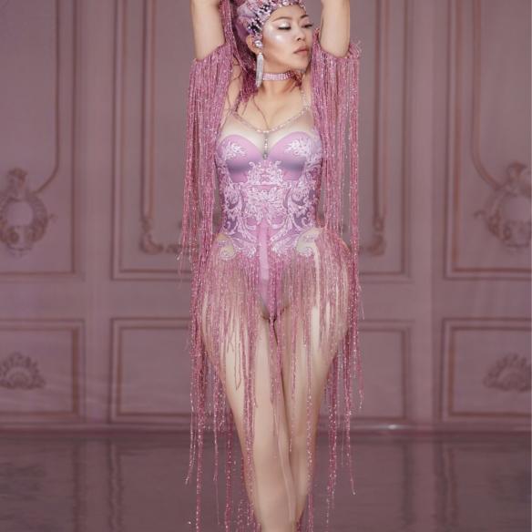 Pink Tassel Bodysuit