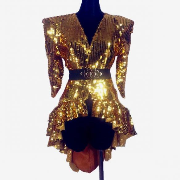 Golden Drag Overcoat