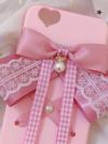 Kawaii Pink Ribbon Bow Phone Case