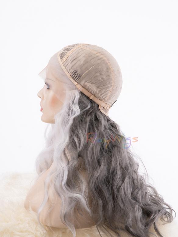 Human Hair Full Lace Wig Curly Ash Brown