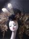 White leave shape drag headdress