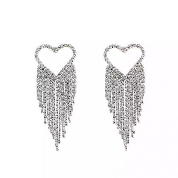 Heart-shaped Diamond Earring