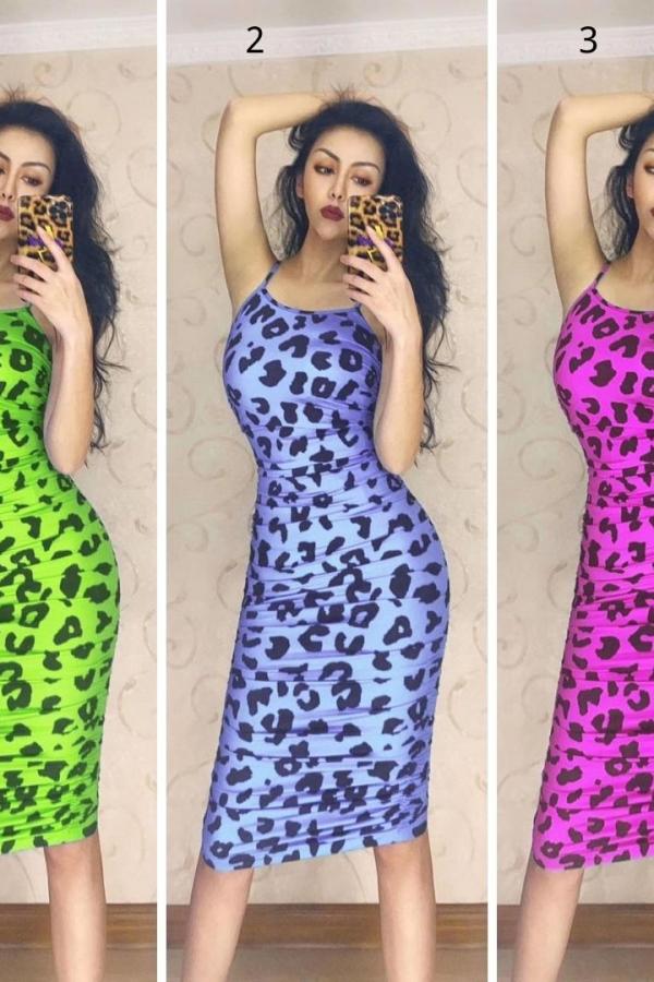 Leopard Print Slip Dress Costumes Raywigs