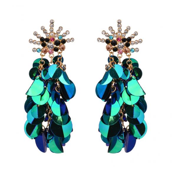 Various Colors Sequin Earrings