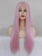 Long Pink Lace Front Drag Wig