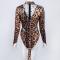 Leopard Coverall Showgirl Catsuit