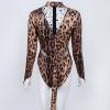 Leopard Coverall Showgirl Catsuit