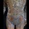 Skincolor Silver Sequin Bodysuit