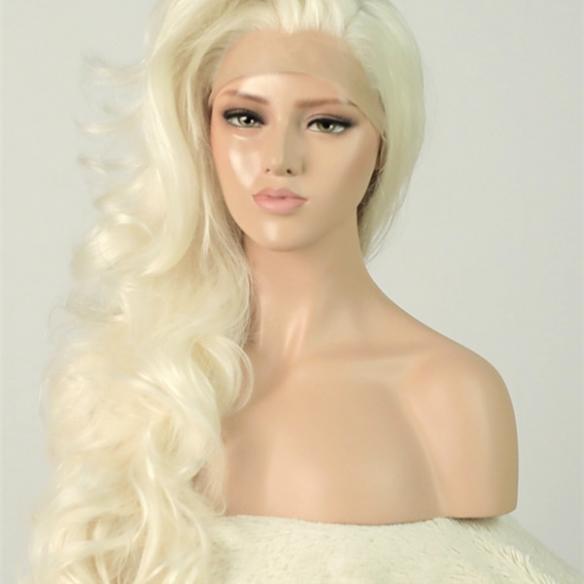 Human Hair Full Lace Wig Curly Ash Brown