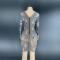 Grid Transparent Rhinestone Dress