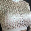 White Grid Stone Bodysuit