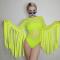 Neon Green Tassel Leotard