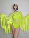 Neon Green Tassel Leotard