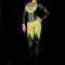 Green Mix Yellow Rhinestone Bodysuit