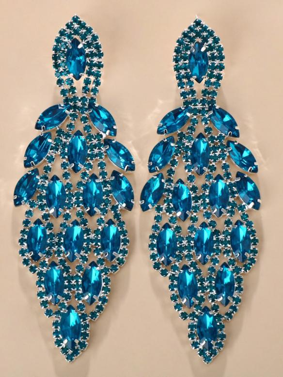 Various Colors Rhinestone Earrings