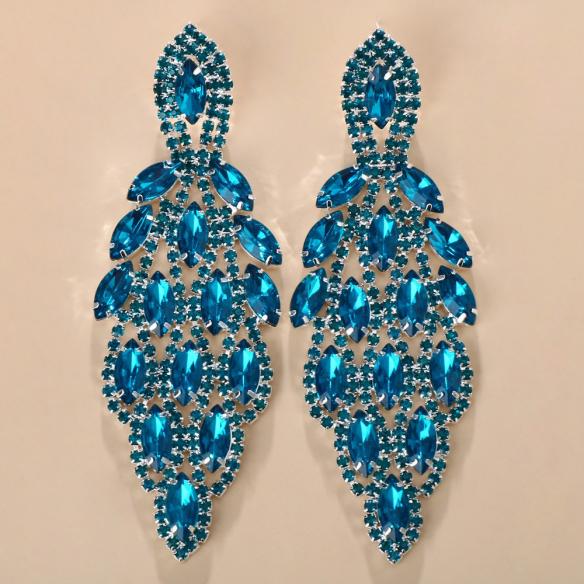Various Colors Rhinestone Earrings