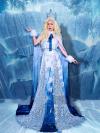 Elsa Style Stage Drag Dress(includes cloak)