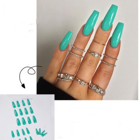 24 Pieces Mixed Colors Nail Stickers