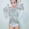 Rhinestone Hood Leotard