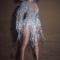 Silver Tassel Fringe Leotard