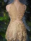 Golden Feather Pattern & Rhinestone Dress