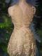 Golden Feather Pattern & Rhinestone Dress