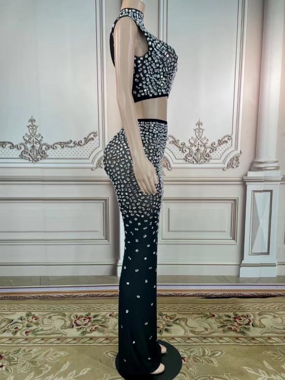Black Rhinestone Suits