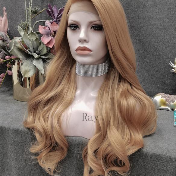 Human Hair Full Lace Wig Curly Ash Brown