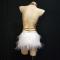 Golden Nude Crystallized Feather Leotard