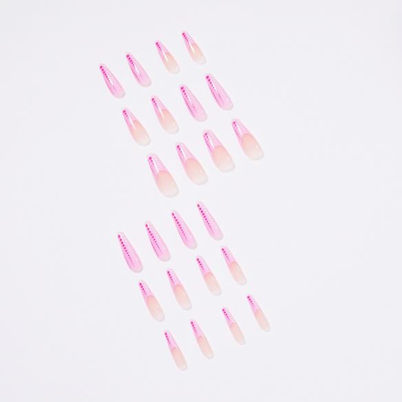 24 PCS Pink Nail