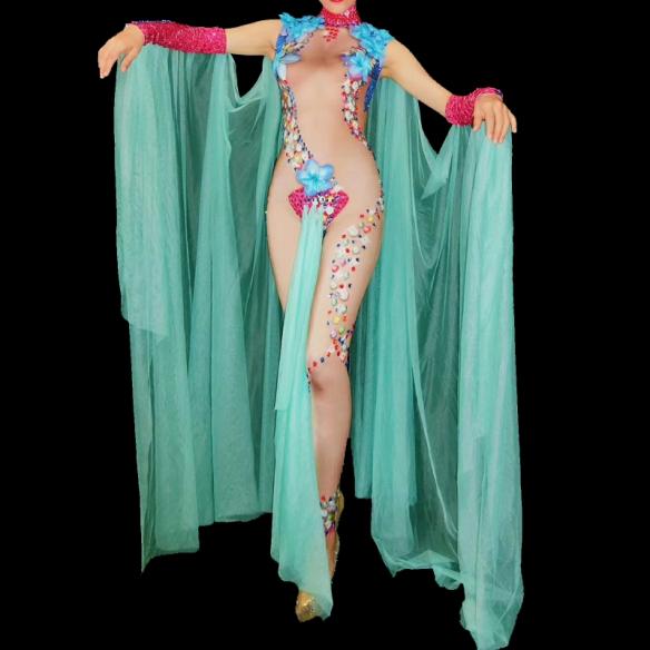 Colorful Flower Bodysuit