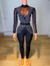 Black Drag Costume Bodysuit