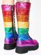 LGBT Pride Glittery Lace-Up Women’s Boots