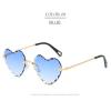 Heart Shaped Rimless Sunglasses