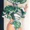 Green Leave Print Leotard (include hat)