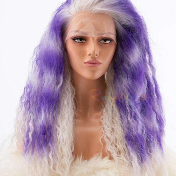 Human Hair Full Lace Wig Curly Ash Brown