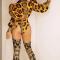 Full Set Leopard Print Suit (inlcude hat & foot cover)