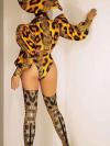 Full Set Leopard Print Suit (inlcude hat & foot cover)