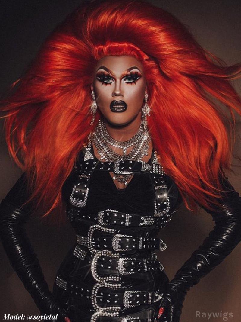 Red drag queen wig clearance