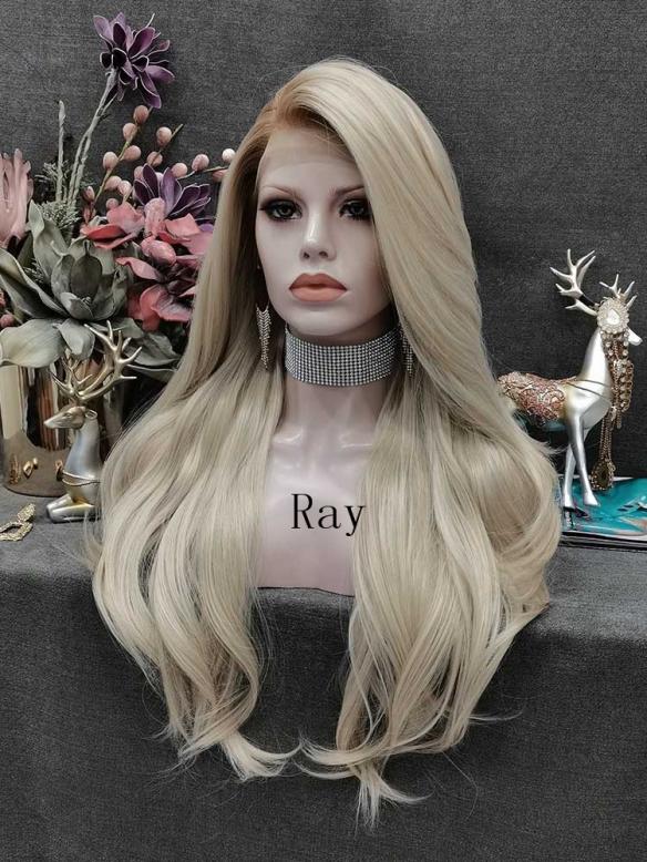 Human Hair Full Lace Wig Curly Ash Brown