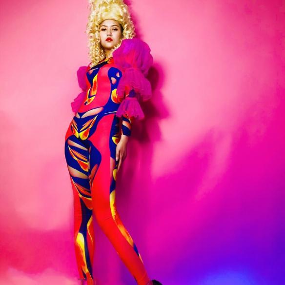 Pink Puff Sleeves bodysuit