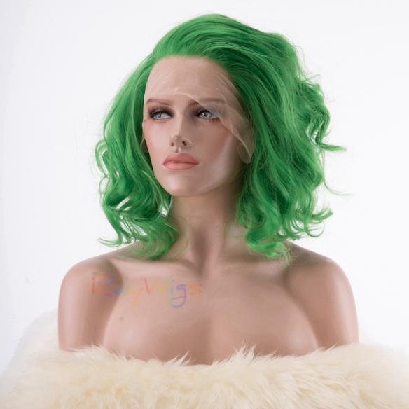 Human Hair Full Lace Wig Curly Ash Brown