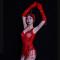 Red Rhinestone Leotard (includes headdress & gloves)